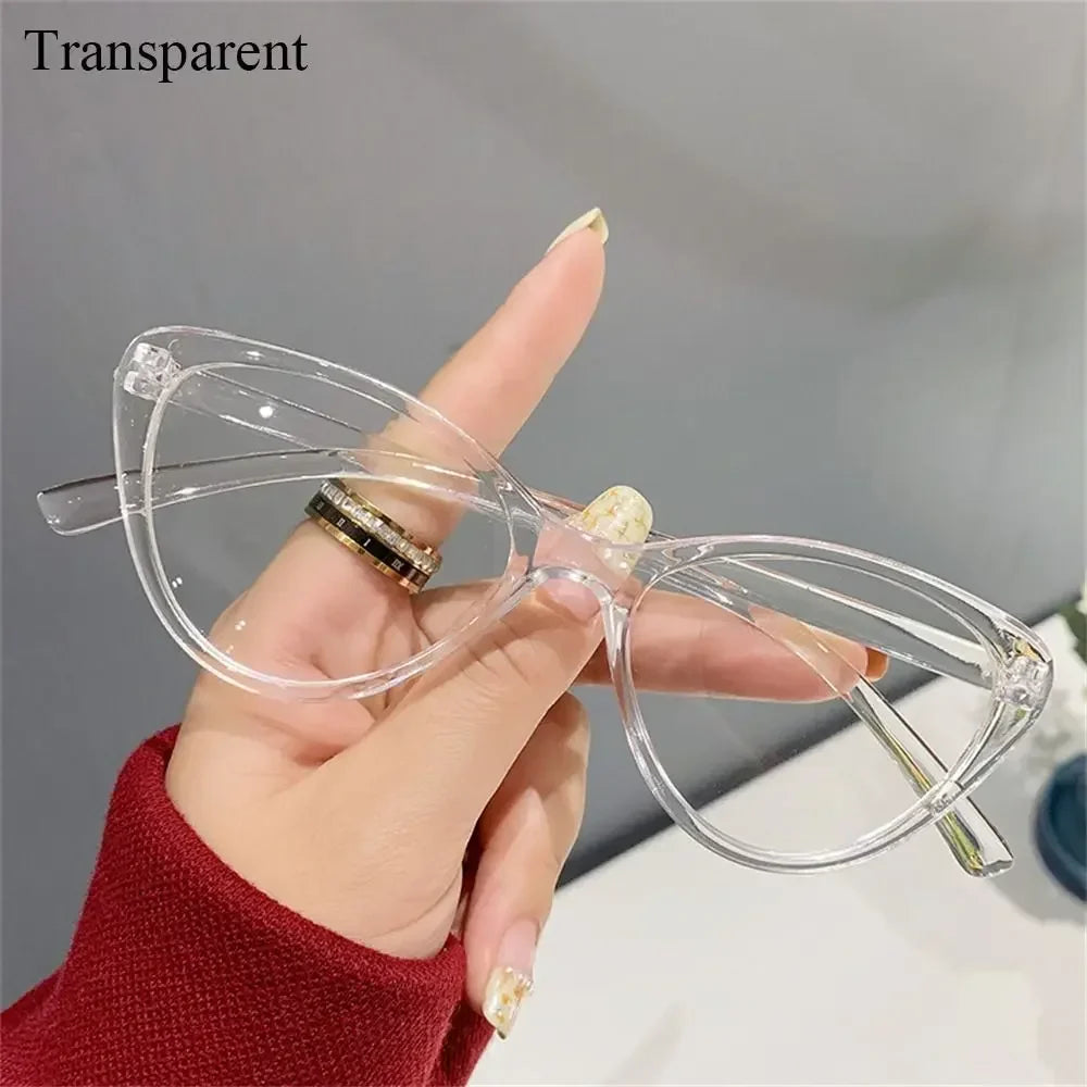 sengpan Women Anti Blue Rays Glasses Fashion Cat Eye Computer Goggles Big Frame Eyeglasses Care Blue Light Blocking Eyewear