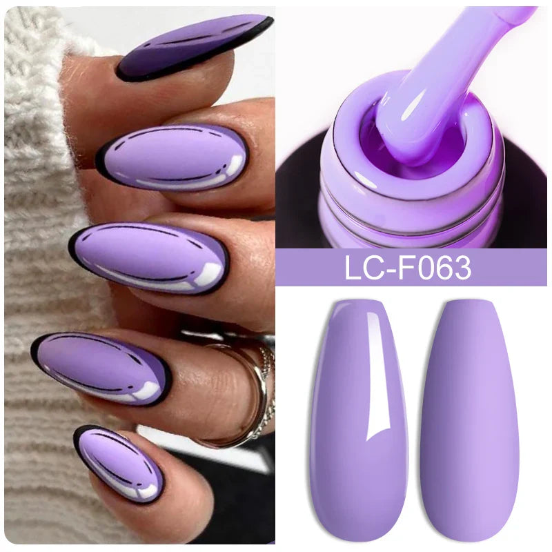 sengpan 8ML Clear Non Stick Hand Solid Extension Nail Gel Polish Carving Flower Nail Art Construction UV Gel Acrylic Varnishes