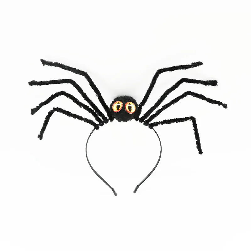 sengpan Creative Halloween Spider Headband Spider Head Band Spider Head Hoop Masquerade Dress Up Halloween Party Decoration Headdress