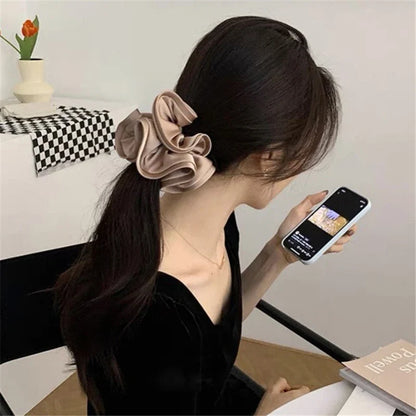 sengpan Woman Noble French Design Scrunchies Elastic Hairband Girls Rubber Band Lady Hair Accessories Hair Ties Ponytail Holder