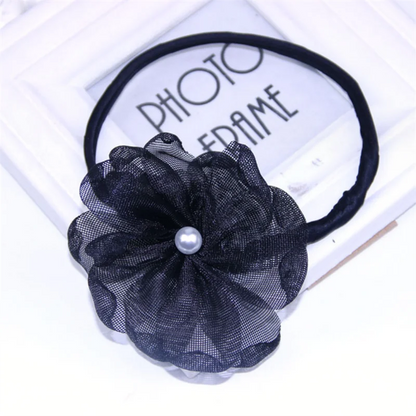 sengpan Women Easy Hair Bun Maker Floral crystal Donut Updo Hair Stick DIY Plate Hair Bendable Hairband Chignon Hair Accessories Gift