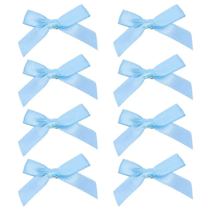 sengpan 8pcs Bowknot Hair Clip Sweet Ballet Ribbon Bow Hairpin Bang Clip Korean Girl Mini Bobby Pin Grab Female Color Ballet Headwear