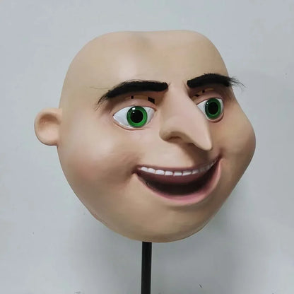 sengpan Despicable Me Gru Mask Full Head Mask Halloween Fancy Dress Latex Mask Cosplay Party Props