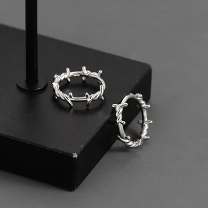 sengpan Punk Small Cross Stud Earrings for Teens Ear Piercing Star Earrings Women Men Pierced Unusual Party Earrings Jewelry