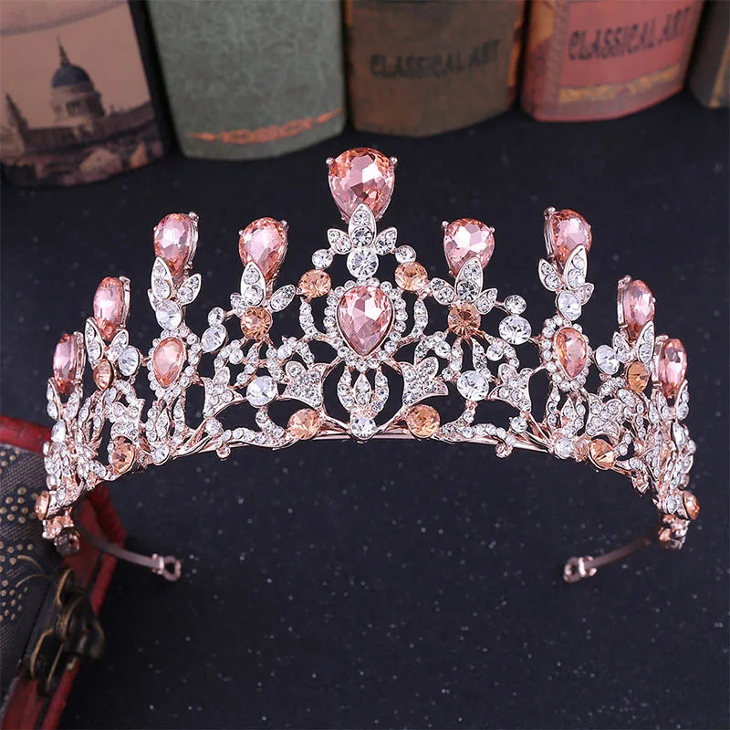 sengpan uxury Sparkling Crystal Bridal Hair Accessories Tiaras Big Diadem Crowns Girls Wedding Party Fashion Design Woman Ornaments