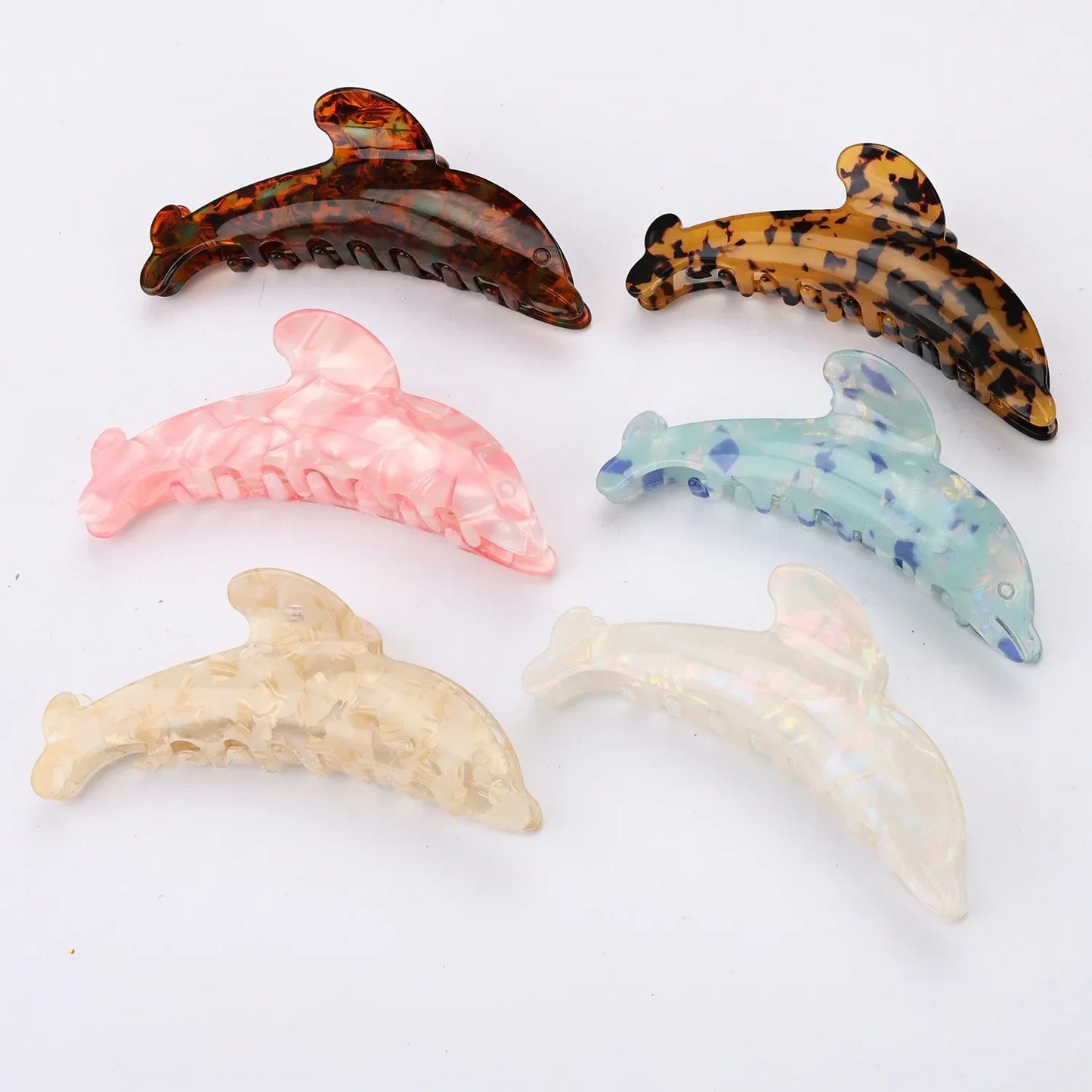 sengpan Cartoon Dolphin Hair Claw Clip Cute Hair Clips Popular Hair Catches Kawaii Hair Accessories for Women Girls