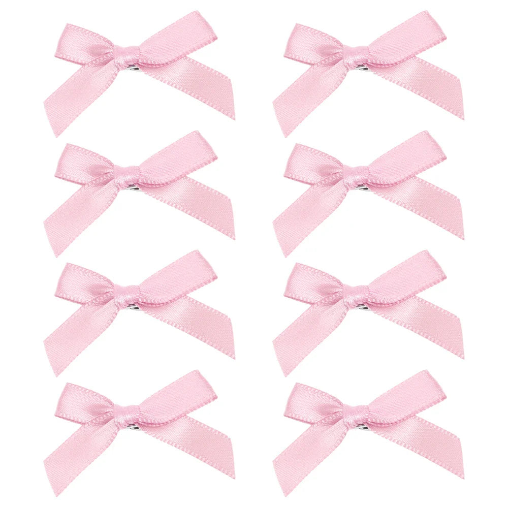 sengpan 8pcs Bowknot Hair Clips Sweet Ballet Ribbon Bow Hairpin Bang Clip Korean Girl Mini Grab Clips Female Headwear Hair Accessories