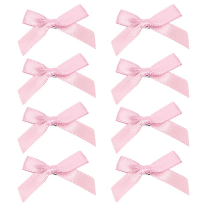 sengpan 8pcs Bowknot Hair Clips Sweet Ballet Ribbon Bow Hairpin Bang Clip Korean Girl Mini Grab Clips Female Headwear Hair Accessories