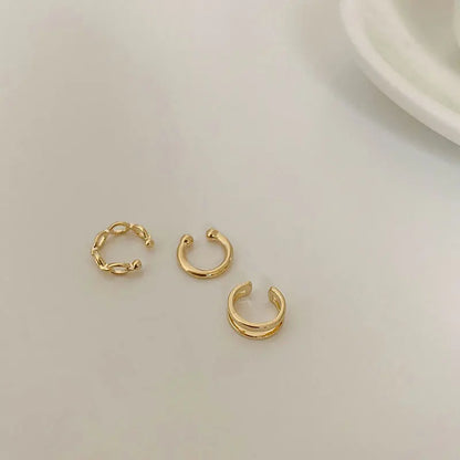 Lianfudai Delicate Zircon Cute Clip Earrings Female Buckle Ear Cuff No Piercings Fake Cartilage Ear for Women 2024 Fashion Jewelry