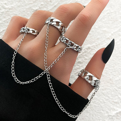 sengpan Bohemian Geometric Rings Sets Crystal Star Moon Flower Butterfly Constellation Knuckle Finger Ring Set For Women Fashion Jewelry