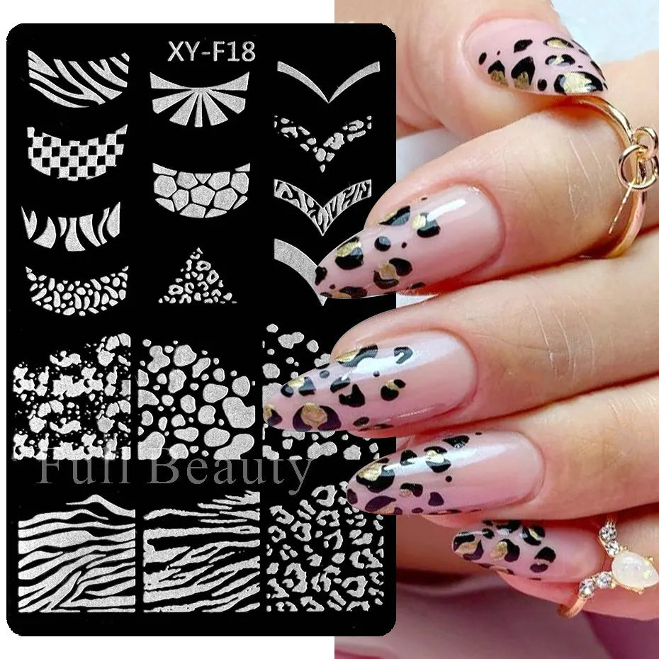 sengpan Spring Flowers Nail Stamping Plates Cherry Blossom Summer Daisy Floral Butterfly DIY Nail Design Image Stamp Templates Stencil