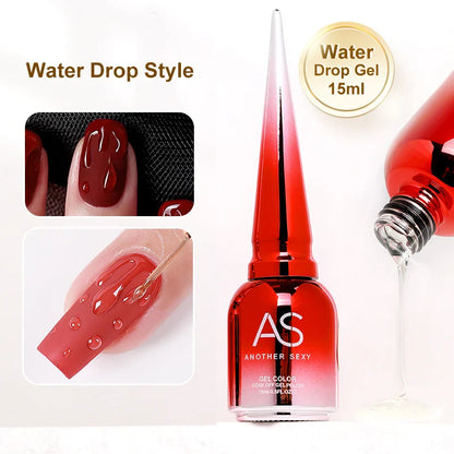 sengpan Water Drop Wave Gel Nail Gel Polish Clear Ripple Gel Nail Vernis Varnish Glue Phototherapy 15ml Glass Water Drop Glue