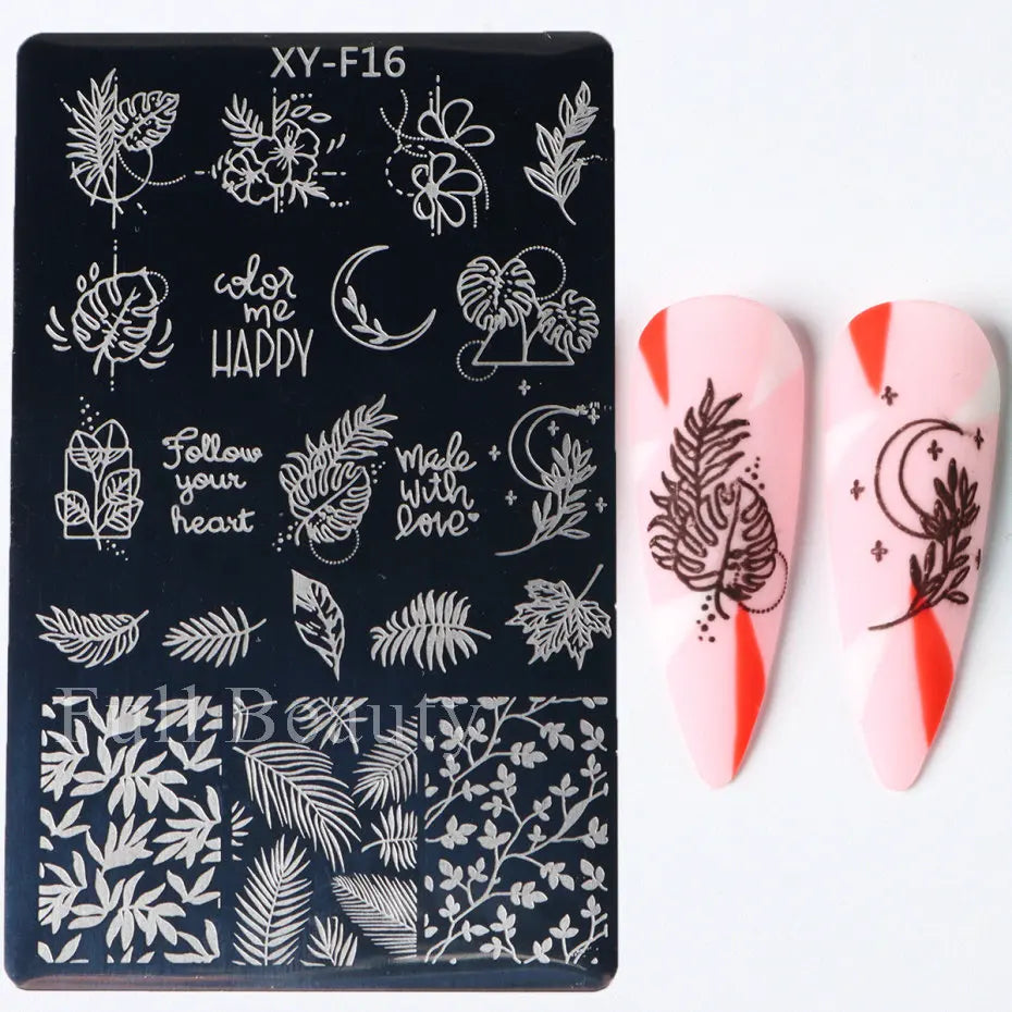 sengpan Spring Flowers Nail Stamping Plates Cherry Blossom Summer Daisy Floral Butterfly DIY Nail Design Image Stamp Templates Stencil