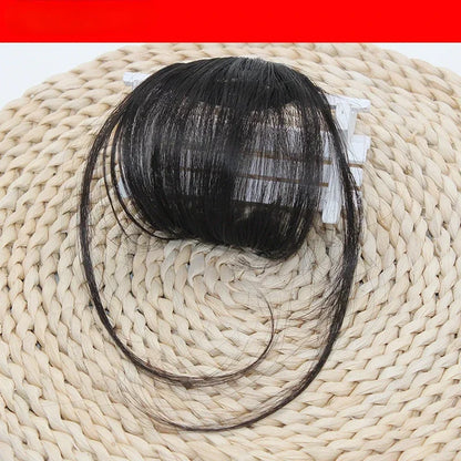 sengpan Fake Air Bangs Hair Styling Tools Hair Clip-In Extension Synthetic Hair Fake Fringe Natural False Hairpiece Women Clip In Bangs