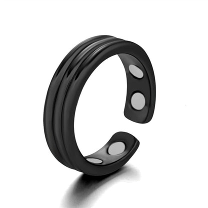 sengpan Personality Fashion Open Magnetic Health Rings for Women Men Magnetic Therapy Lose Weight Rings Keep Slim Health Care Jewelry