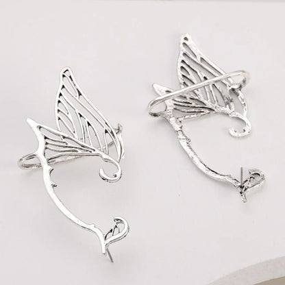 sengpan Korean Hollow Butterfly Fairy Wing Stud Earrings For Women Girl Ear Cuff Hanging One Piece Earring Pendientes Mujer Jewelry Gift