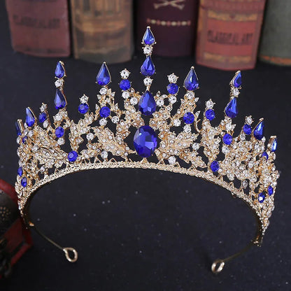 sengpan uxury Sparkling Crystal Bridal Hair Accessories Tiaras Big Diadem Crowns Girls Wedding Party Fashion Design Woman Ornaments