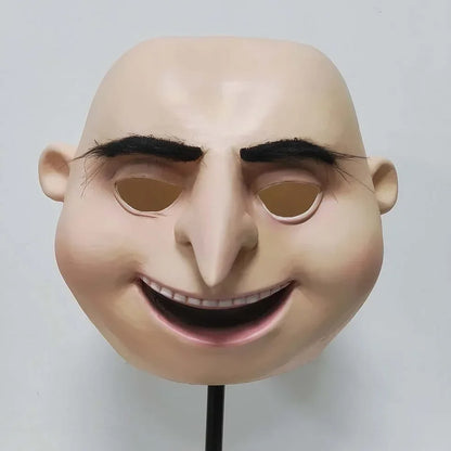 sengpan Despicable Me Gru Mask Full Head Mask Halloween Fancy Dress Latex Mask Cosplay Party Props