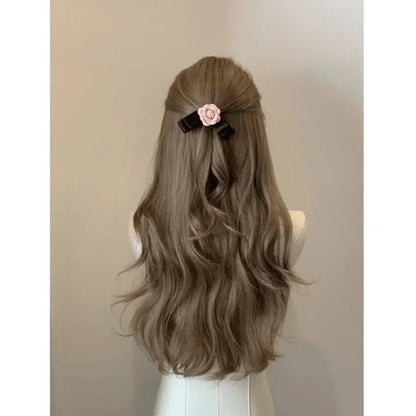 sengpan Wigs for Women Brown Long Curly Hair Big Wave Wig Natural Curls Headband Lolita Wig Heat Resistant Cosplay Synthetic 가발