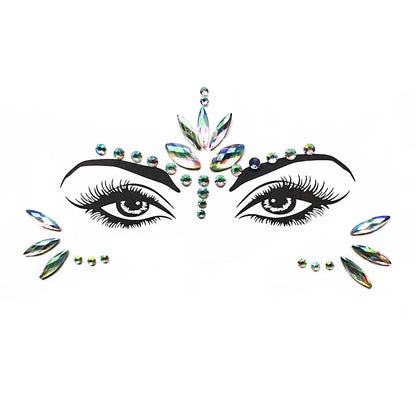 sengpan Rhinestones for Face Glitter for Face Stickers on Face Temporary Tattoos for Women Temporary Tattoos Fake Tattoo Tattoo Sticker