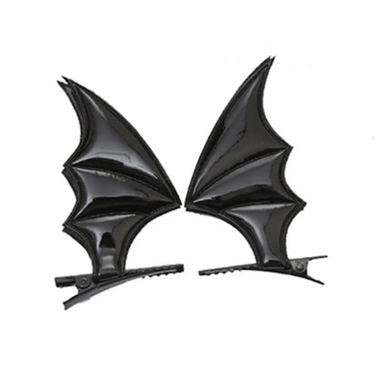 sengpan Devil Hair Clip Bat Wing Barrette for Halloween Party Wear Hairpin Cosplay Props Theme Creative Photo Prop Costume