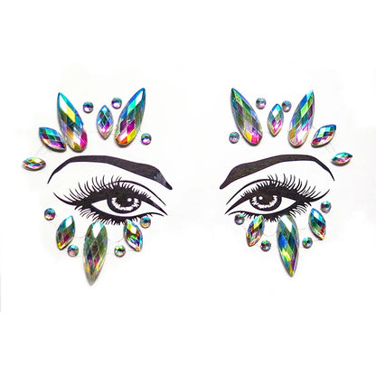 sengpan Rhinestones for Face Glitter for Face Stickers on Face Temporary Tattoos for Women Temporary Tattoos Fake Tattoo Tattoo Sticker