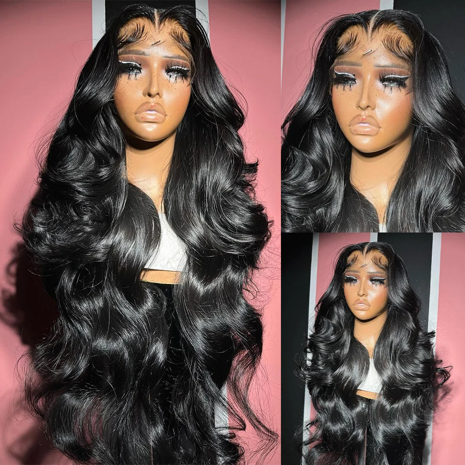 sengpan 250% 13x6 HD Transparent Body Wave Lace Frontal Wig Brazilian Water Wave Ready To Wear 5x5 Lace Closure Glueless Wigs For Women