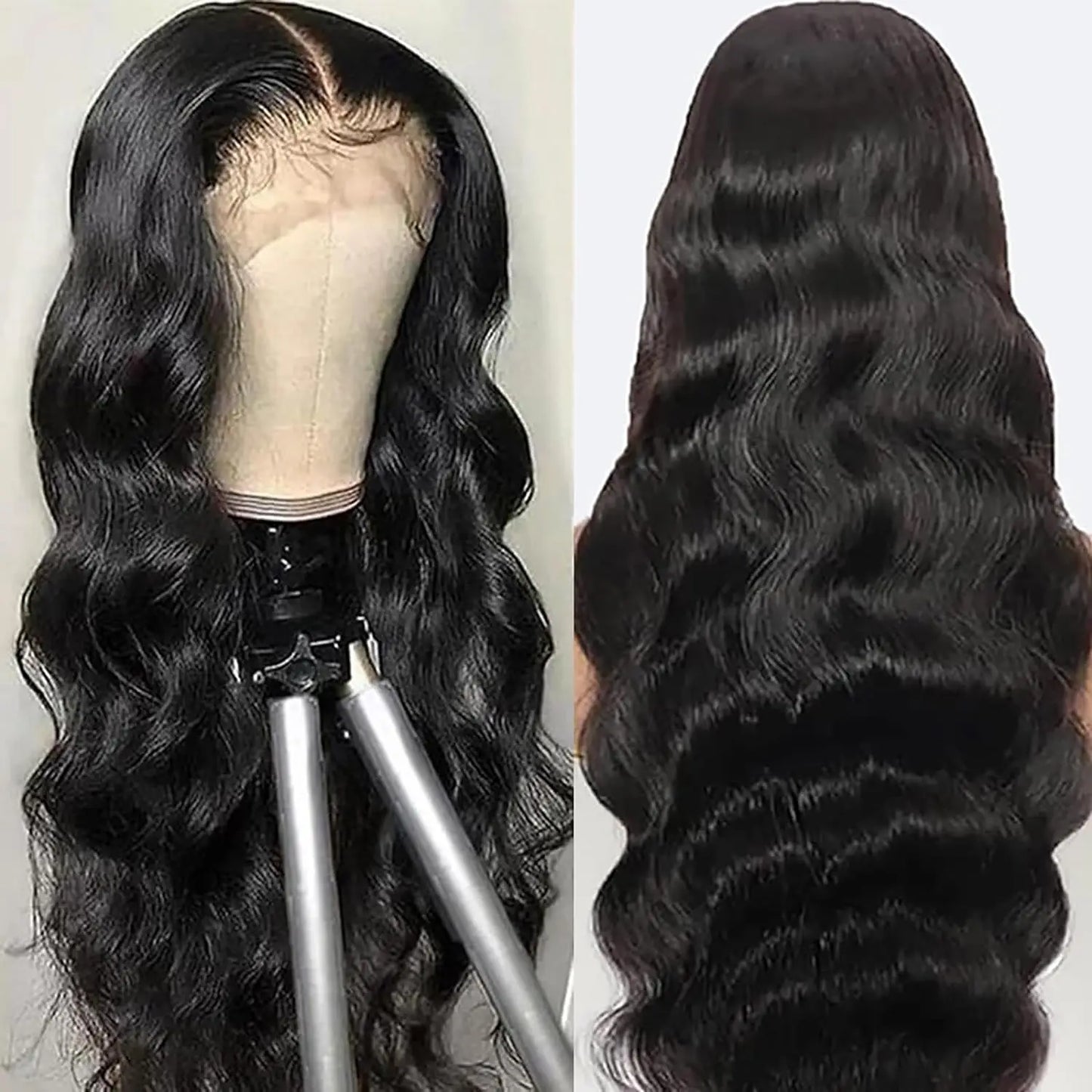 sengpan Body Wave Lace Front Wigs Human Hair 180% Density 13x4 HD Lace Frontal Wigs for Women Pre Plucked with Baby Hair Natural Color