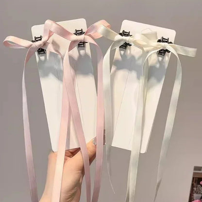 Dospita 6PCS New Summer Korean Ribbon Bow Small Hairpin Cute Girl Mini Grab Clip Bow Knot Braiding Woman Hair Accessories