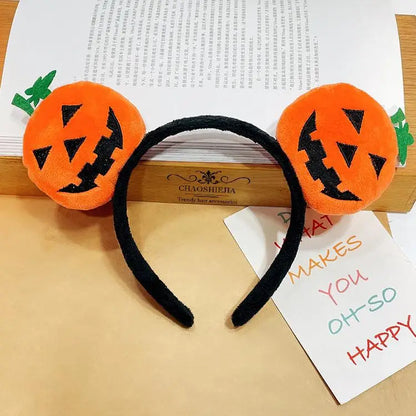 sengpan Cartoon doll hair accessories holiday dress up performance headdress decoration devil pumpkin headband funny Halloween headband