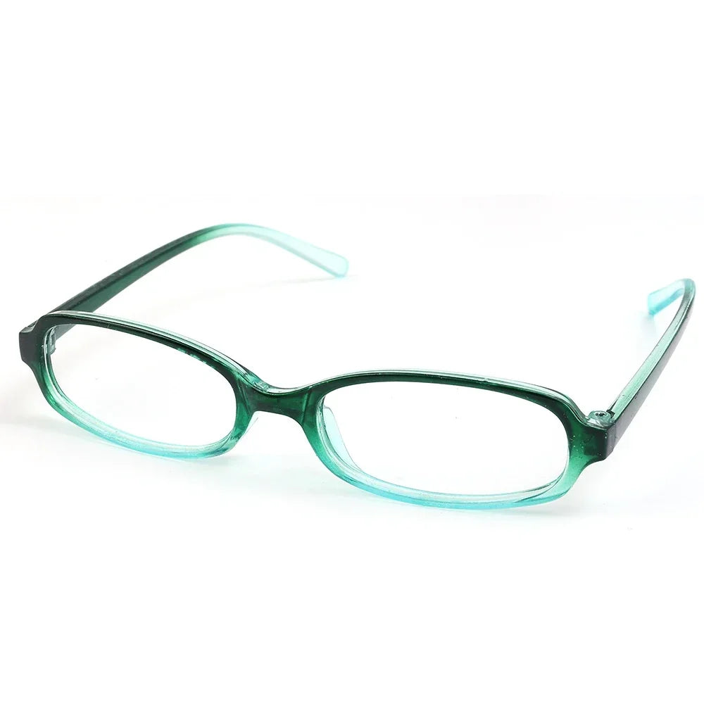 sengpan Y2K Women Retro Oval Square Glasses Red Green Frame Glass Eyewear Decorative Computer Anti-blue Eyeglasses with Seaside Driving