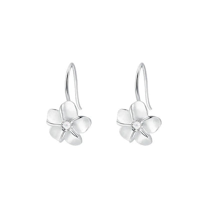 sengpan  Silver Vintage Flower Earrings For Women Trendy Earring Jewelry Prevent Allergy Party Accessories Gift