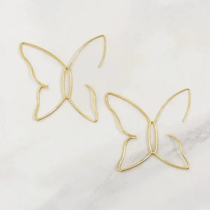 sengpan King Trendy Wedding Women Big Butterfly Earrings 2024 Elegant Temperament Jewellery Gift Just You Yourself