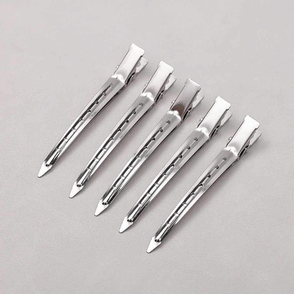 sengpan Woman Hair Care Clips Metal Steel Hairdressing Sectioning Clip Clamps Barber Hair Cut Use Styling Tools Hair Root Fluffy Hairpin