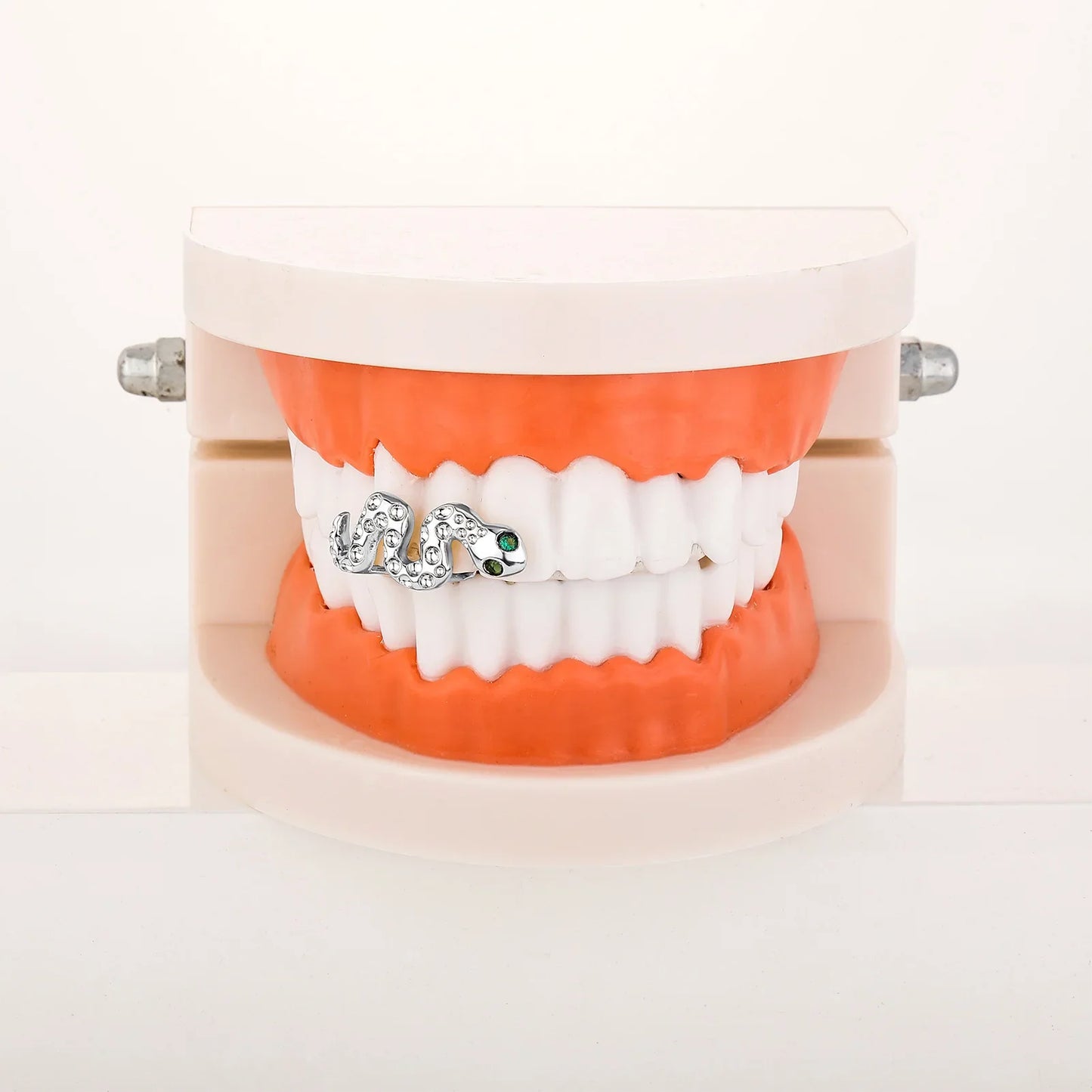 sengpan Hip Hop Single Tooth Grillz Cap Top Bottom Dental Grill Teeth Caps Halloween Cosplay