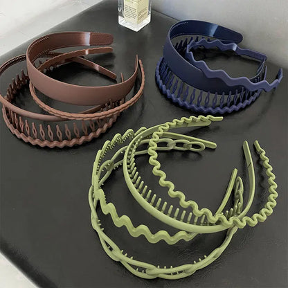 sengpan Non-slip Hair Bands for Women Men Simple Bezel Headband Washing Hair Bang Holder Facial Mask Hair Hoop Hairband Hair Accessories