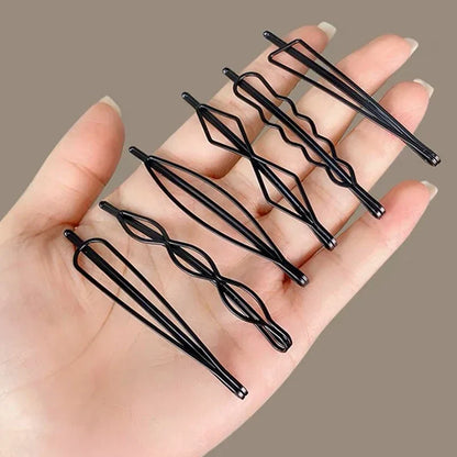 sengpan Black Hairpins for Women Barrettes Bobby Pins Headwears Girls BB Clips Headdress Barrettes Korean Hair Styling Accessories