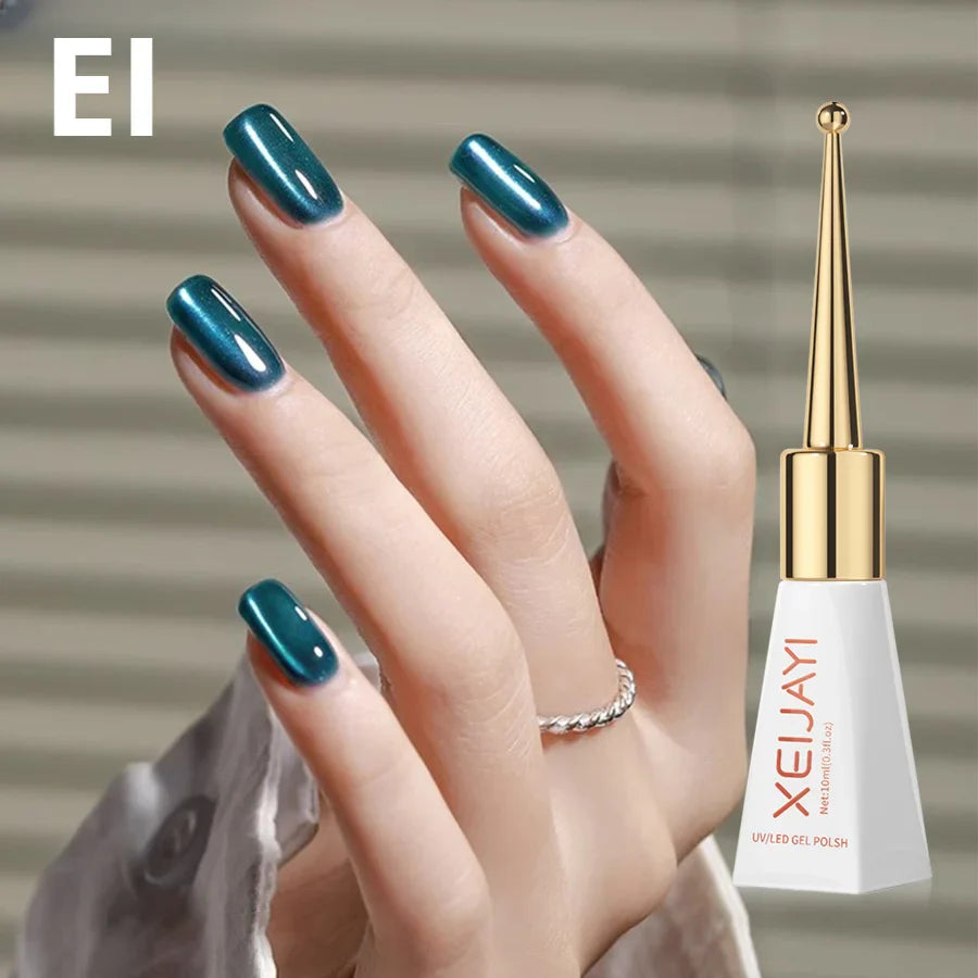 sengpan Magnetic Gel Purple Color Reflective Glitter Cat Eye Gel Polish 자석젤  Semi-permanent Nail Polish UV Venalisa for Manicure