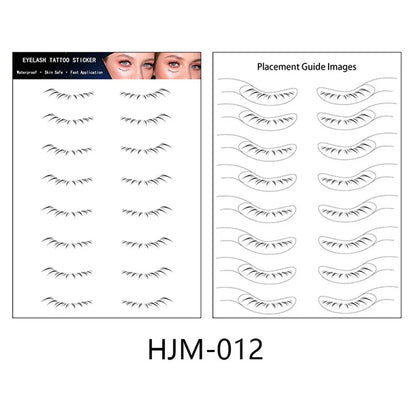 sengpan Lower Eyelash Tattoo Patch Flat Lazy Makeup Tool Enlarge Disposable Your Symmetrical Eyes Tattoo Beauty Sticker Tool Eyelash