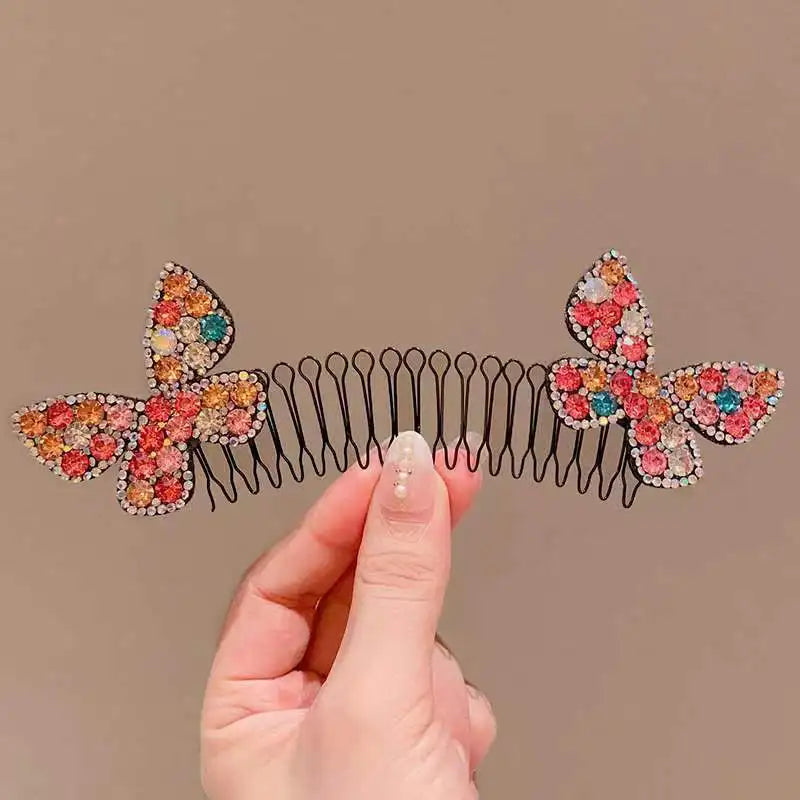 sengpan Camellia Hair Comb Invisible Bangs Hair Clip Tidy Artifact Hair pin Girls Hairpin Women Tools Fixed Inser Comb Hair Accessories