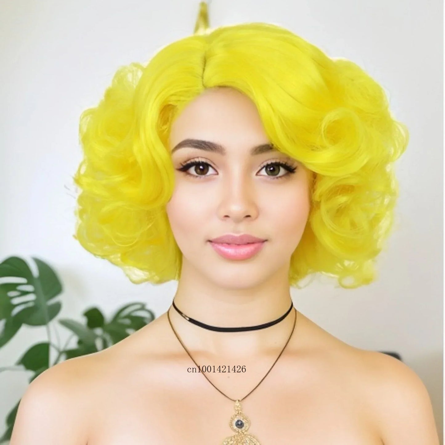 sengpan Cosplay Wig Green Wigs for Women Synthetic Short Curly Wig St. Patrick's Day Costume Party Harajuku Anime Lolita Wig