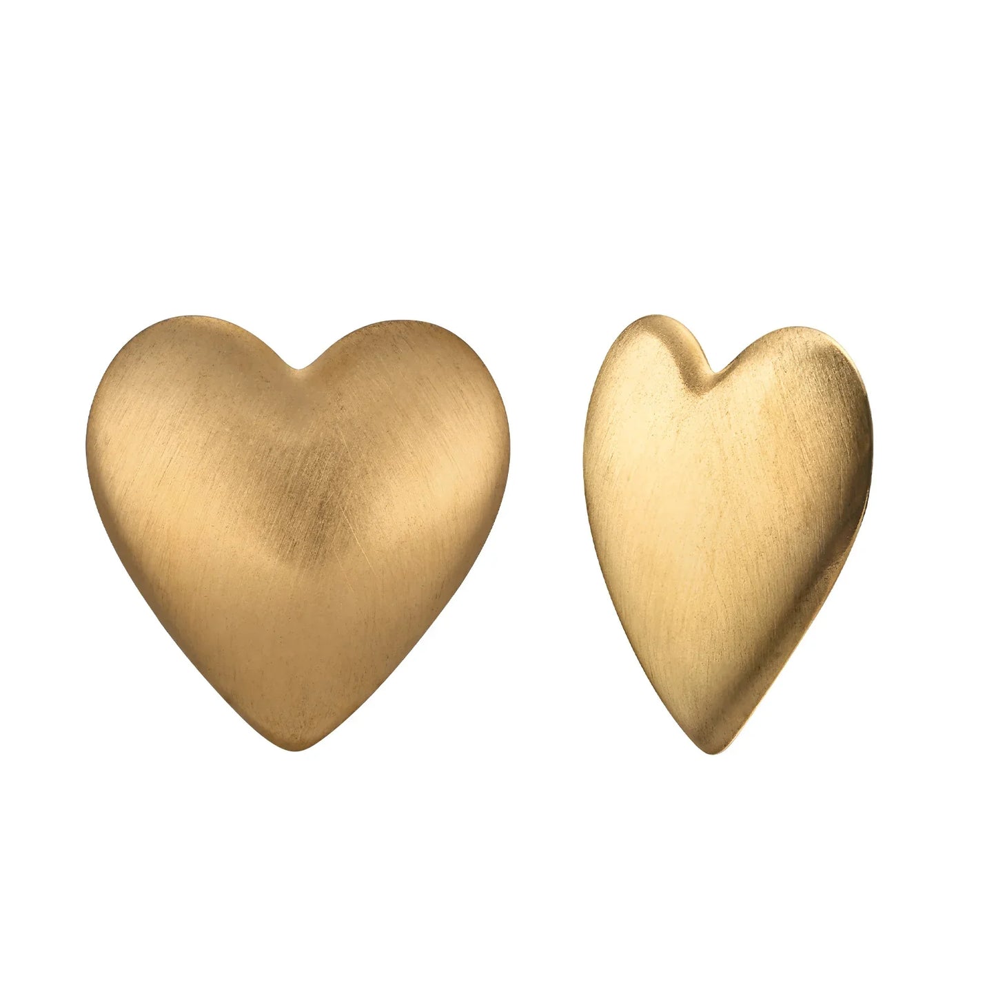 sengpan Vnox Romantic Heart Stud Earrings for Women,Stainless Steel Gold Color Ear Gifts to Valentine's Mother's Day Birthday Party