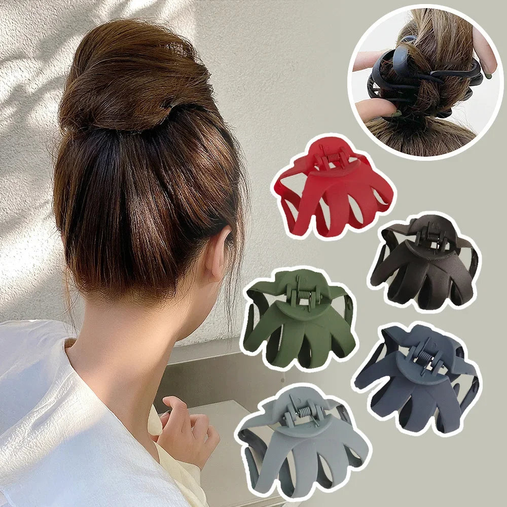 sengpan New Style Octopus Hair Claw Large Size Shark Clip Headwear Women Claw Clips Daily Hair Styling Hair Accessories for Girl