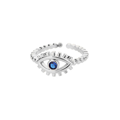 sengpan Vintage Evil Eye Rings For Women Stainless Steel Turkish Eye Ring Wedding emo Viking Aesthetic Couple Jewelry Sets anillos bague