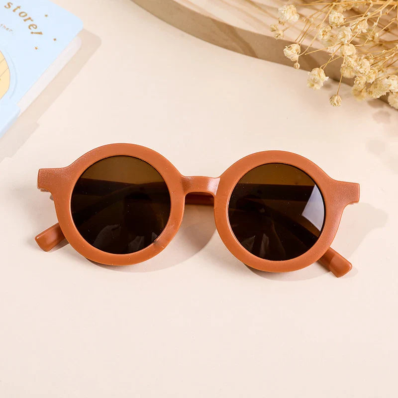 sengpan 12 Colors Fashion Cute Round Frame Sunglasses UV400 For Kids Baby Boys Girls Children Lovely Sun Glasses Sun Shade Eyewear