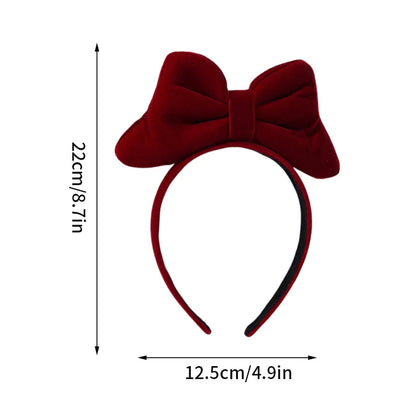 sengpan Christmas Bowknot Headband Cute Elk Snowman Bow Hair Hoop Xmas Hairband Hair Accessories 2025 Christmas Decor Supplies