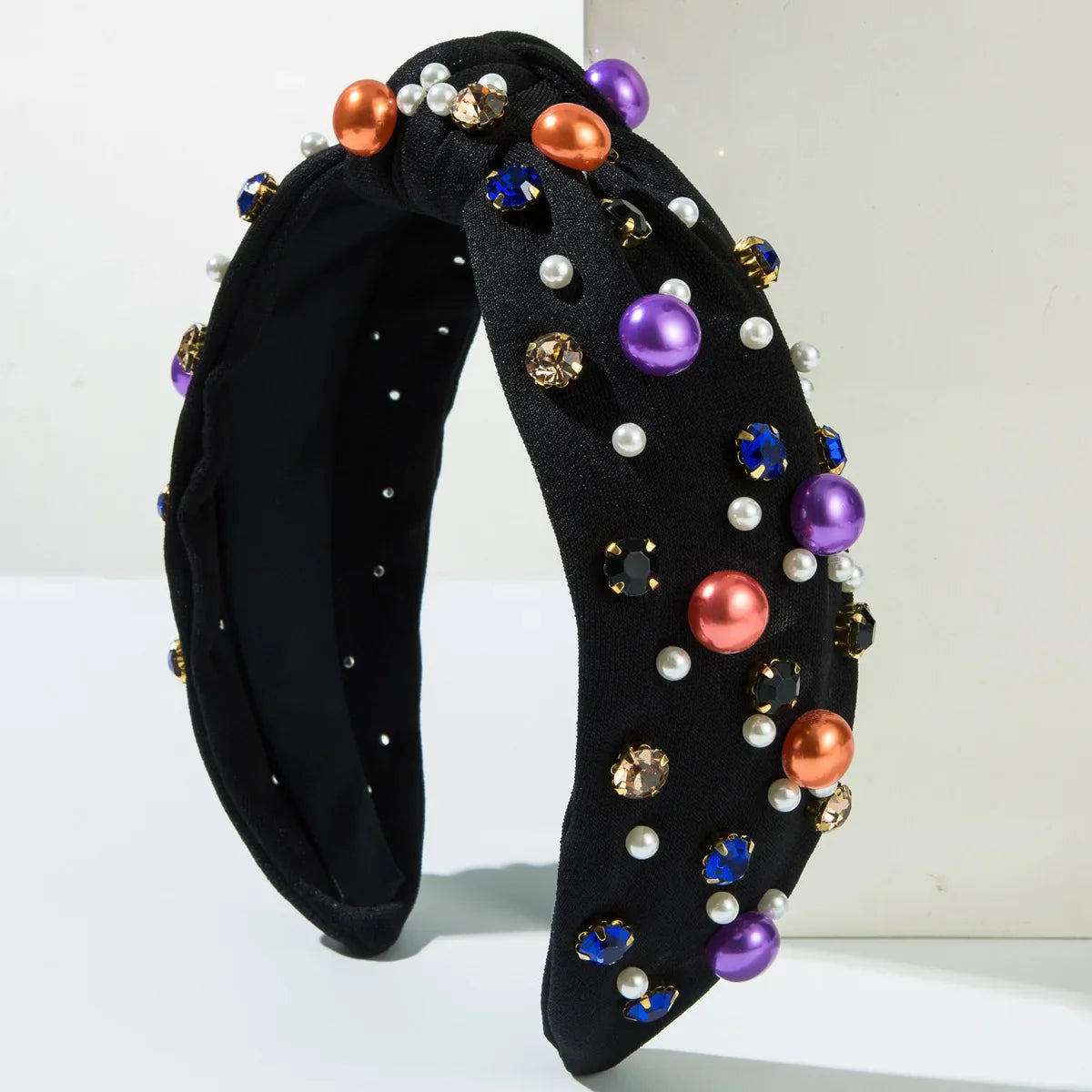 sengpan Halloween Pearl Rhinestone Hairband Headband Adult Hair Accessories Hair Jewley