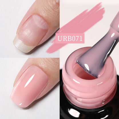 sengpan SUGAR Aurora Rubber Gel Nail Iridescent Pearl Effect Metallic Mirror Nails Manicure Soak Off UV LED No Wipe Top Coat Base Gel