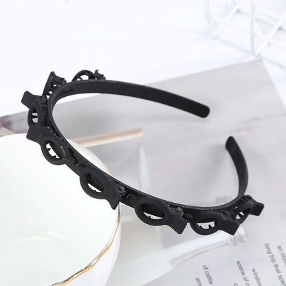 sengpan Unisex Alice Hairband Headband Men Women Sports Hair Band Hoop Metal Hoop Double Bangs Hairstyle Hairpin Hair Accessories