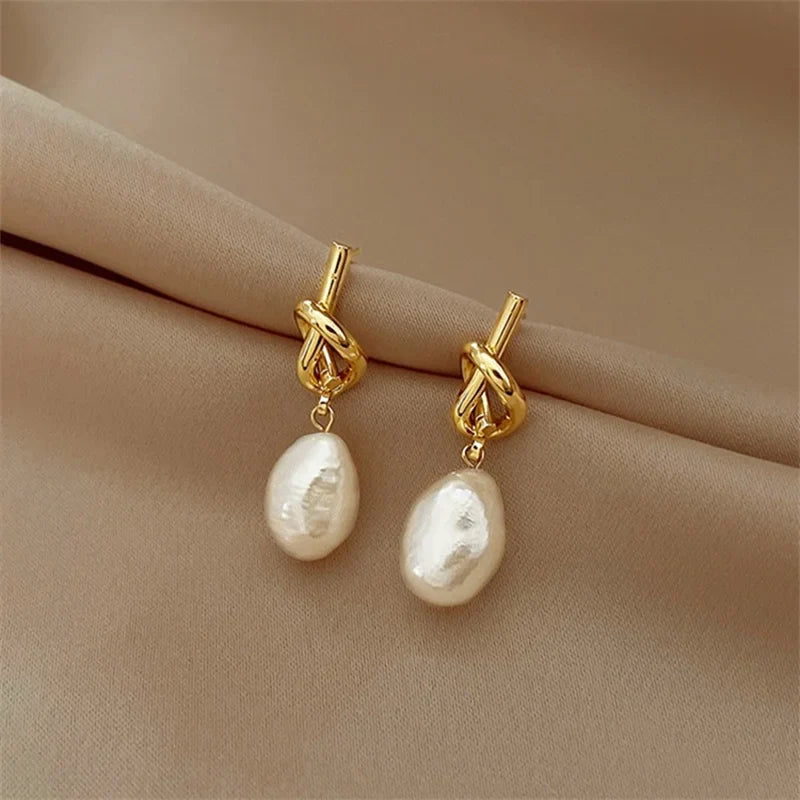 sengpan Simple Exaggerated Large Pearl Stud Earrings for Women Wedding Bridal Korean Imitation Pearl Earrings Office Jewelry Gifts